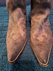 MENS SNIP TOE SANCHO BOOTS SZ 45..11 TO 11.5 CUBAN HEEL.