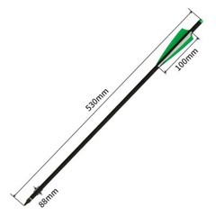Archery 20 Inch Crossbow Bolts OD 8.8mm Half Moon Nocks Carbon Arrows Hunting
