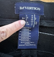 B Vertigo Black Breeches Riding Pants US26 GB12 F40