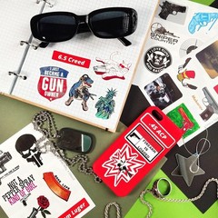 100 Pcs Tactical Firearm Stickers – Military Laptop Decals for Men & Women