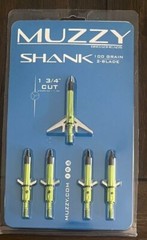 Muzzy 289 Muzzy Shank Broadhead 5 PK, Multi, One Size 100 Grain 2 Blade