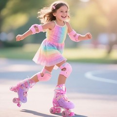 Roller Skates for Girls Boys Kids Age 4-6 5-8 6-12 8-12 with Light Up Wheels,…