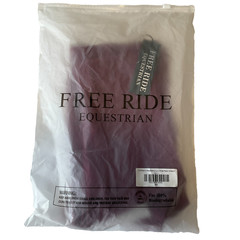 Free Ride Equestrian Pants Girls Size 10-11 Raspberry Lux Knee Patch Breech