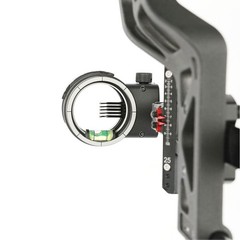 5Pin Compound Bow Sight 4X 6X 8X Lens Carbon Rod 0.019″ Adjustable Archery RH LH