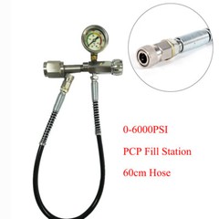 CGA347 Fill Station Kit SCBA Charging Adapter with 60cm Hose 0-6000PSI
