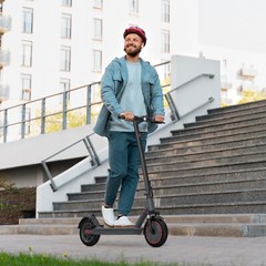 Ladped LP10 500W 10′ Foldable Electric Scooter, 22MPH with Dual Braking System