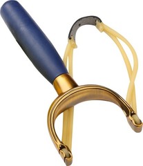 Heavy-Duty Slingshot with Metal Alloy Fork & Rubber Band – Outdoor Hunting Toy,