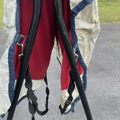 Bucas Power Turnout Horse Blanket Gray with Navy and Red Accents