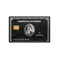 Custom AMEX Card Skin (3-Pack) Gold, Platinum, Black | Personalized Name L-Chip