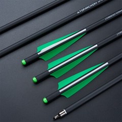 Hunting 20 inch Archery Carbon Crossbow Bolts Half Moon Nock OD 8.8mm Arrows