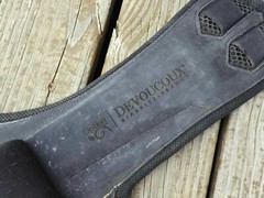 Devoucoux GT Option Black Padded Belly Guard Stud Dressage Girth – 24″-60cm EUC!