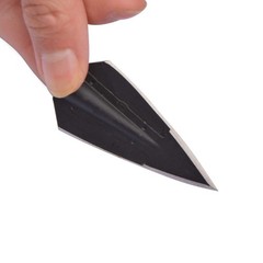 6 Pcs Archery 2 Blades Hunting Broadheads Traditional Hunting Arrowheads Glue