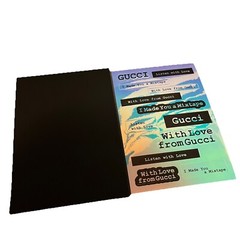 Authentic Designer GUCCI White Iridescent stickers with Envelope BRAND NEW