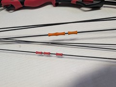 Barnett Compound Bow Set WildHawk Vertigo Orange Red Dual Limb Archery Youth