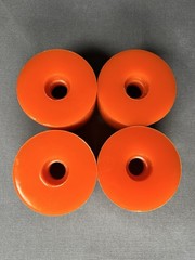 Vintage NOS Powerflex 5 ORANGE 🍊 Skateboard Wheels 1970’s oj sims juice road