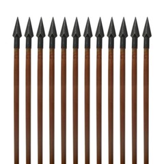 12Pcs 33″ Handmade Bamboo Hunting Arrows Tradition Japanese Kyudo Eagle Feather