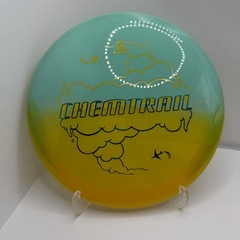 Doomsday Discs Retina Chemtrail Disc Golf Driver New 175g Teal Yellow
