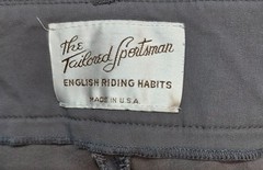 The Tailored Sportsman Breeches Gray English Riding Habits USA 30L