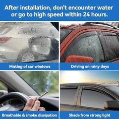 in-Channel Window Rain Guards for 2011-2023 Dodge 11-23 Charger in-Channel