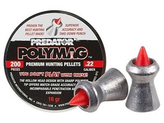 PREDATOR POLYMAG .22 HUNTING PELLETS 200 count 16 GRAINS PROVEN BEST