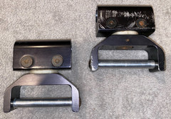2 1/2» WESTERN STIRRUP TURNERS BLACK ALUMINUM 360 DEGREE