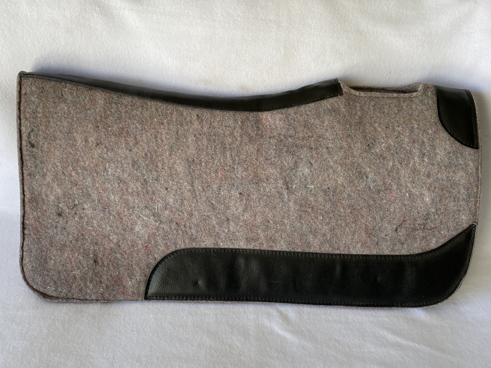 NEW Top Quality Contoured Wool Felt Saddle PAD~Cutout Wither Relief~Wear Leather