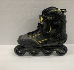 AERIO ELITE Q-60 Roller Derby Speed Inline Skates – Black & Gold Men’s Size 10
