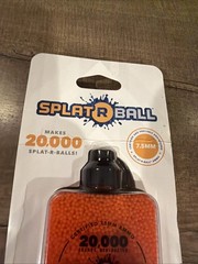New Sealed SplatRball 20,000 Rounds 7.5mm Orange Ammo Certified Splat-R-Ball