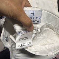 Women’s Size 32R White Smartpak Hadley Full Seat Horseback Riding Breeches