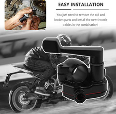7/8» 22Mm Thumb Throttle Kit with Throttle Cable,Aluminum Motorcycle/Mini Bike