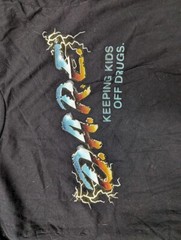 T Shirt Sz Adult M Medium DARE D.R.A.E. Keeping Kids Off Drugs Black