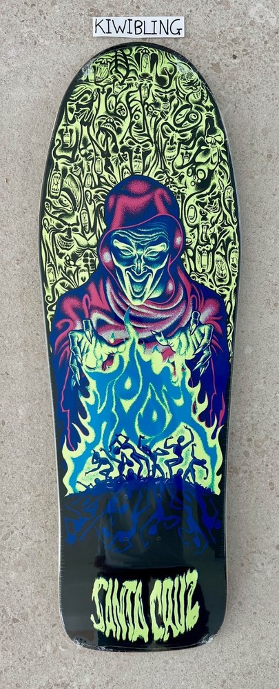 Santa Cruz Tom Knox Firepit Glow In The Dark Skateboard Deck