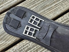 Devoucoux GT Option Black Padded Belly Guard Stud Dressage Girth – 24″-60cm EUC!