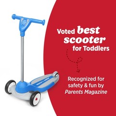 Radio Flyer My 1St Scooter Blue For Kids 2-5 Years Old Extra Wide Base For