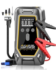 Jump Starter with Air Compressor,Portable Car Battery Booster (8.0 Gas/6.5L D…
