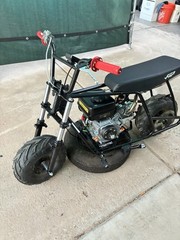 (Price negotiable) frp gmb 100-212 Gas-Powered Mini Bike Fat Tires Black