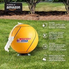 Western Star Tetherball Game Set – Classic and Original – Soft-Touch White