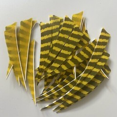 Archery Turkey Feather Right Wing 5in Barred Fletches Hunting Arrows Art Craft