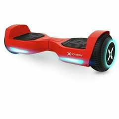 Hover-1 Rebel Kids Hoverboard with LED Headlight, 6 MPH Max Speed – Red