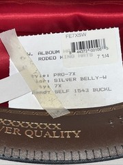 CAVENDERS RODEO KING Men’s Felt Western Cowboy Hat Gray ~Size 7 1/4 ~ New Unworn