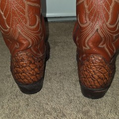 Dan Post Sea Bass Brown Western Cowboy Boots Mens US 9 1/2D Style 6569