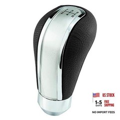 Silver 5 Speed Shift Knob—Aluminum Alloy Car Gear Stick—Weighted Shift Knob