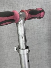 Vintage Globber Adjustable Pink Small Kick Scooter Solid Well Made Used