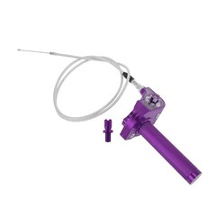 22mm Throttle with 120cm White Throttle Cable CNC Aluminum Alloy Motorcycle