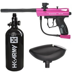 Kingman Spyder Victor Entry Paintball Gun Package Kit – (Gloss Pink)