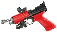 Crosman 2240 Grips Duel Rail Kit Right Hand Ergo Target Grip Picatinny 20mm Red
