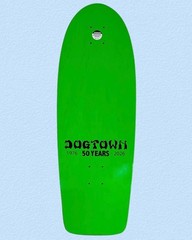 RARE Dogtown Skateboard Deck 50 Years Bull Dog 70’s Classic Reissue Yellow Green