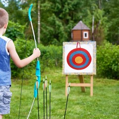 Portable Outdoor Straw Archery Target 50cm Diameter for Shooting Practice