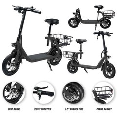 450W ELECTRIC SCOOTER FOLDING ADULT E-SCOOTER URBAN COMMUTER UL 2849 CERTIFIED