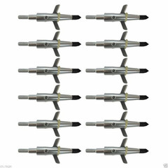 100Grain Expandable Broadheads Replacement Cut Arrow Heads Tips For Compound Bow